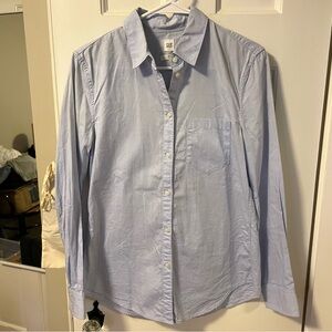 Gap Fitted Boyfriend Shirt Button Down